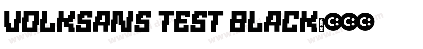 volksans Test Black字体转换